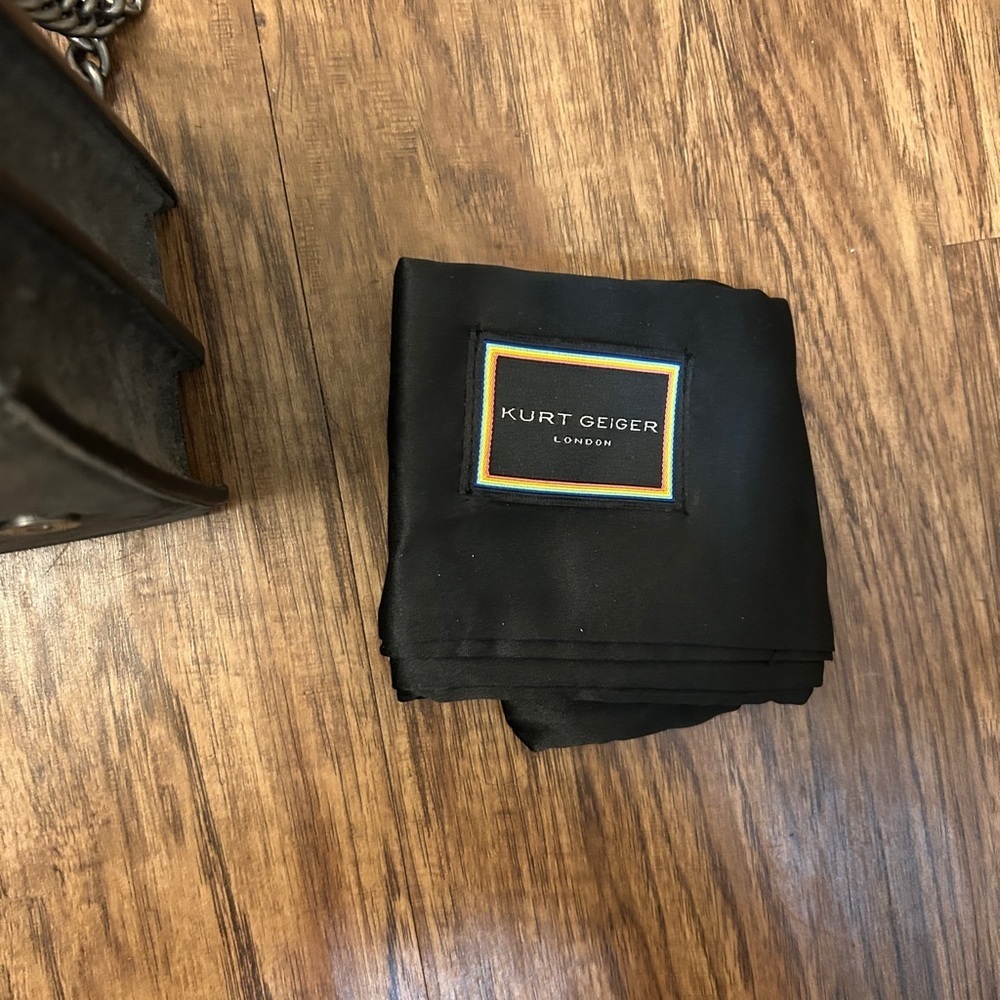 Kurt Geiger Charcoal Suede Crossbody “The Shoreditch” Bag - Picture 8 of 9